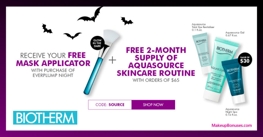 Receive a free 4-pc gift with your $65 Biotherm purchase