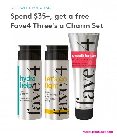 Receive a free 3-pc gift with your $35 of full-size products purchase