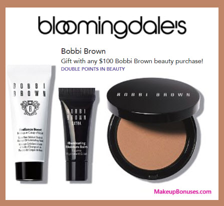 Receive a free 3-pc gift with your $100 Bobbi Brown purchase