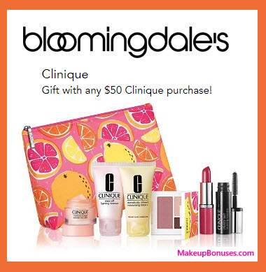 Receive a free 7-pc gift with your $50 Clinique purchase