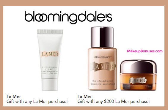 Receive a free 3-pc gift with your $20 La Mer purchase