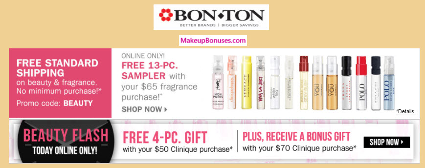 Receive a free 4-pc gift with your $50 Clinique purchase
