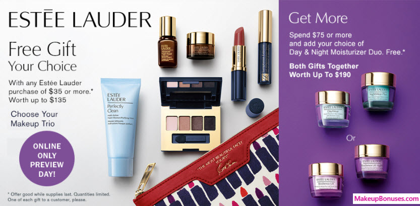 Receive a free 7-pc gift with your $35 Estée Lauder purchase