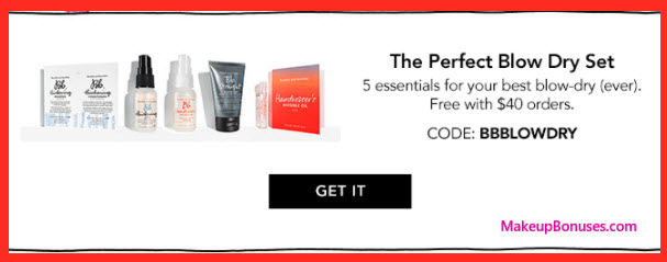 Receive a free 5-pc gift with your $40 Bumble and bumble purchase