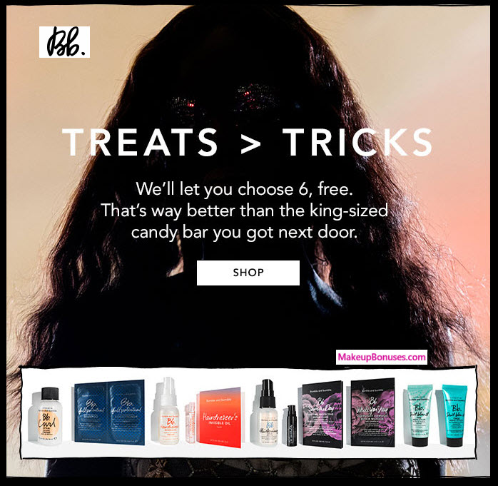 Receive your choice of 6-pc gift with your $40 Bumble and bumble purchase