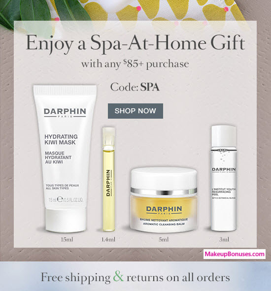Receive a free 4-pc gift with your $85 Darphin purchase