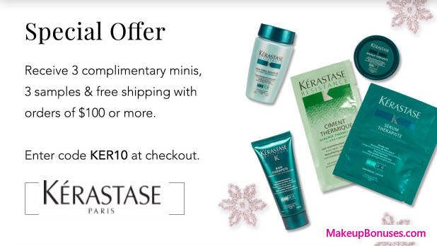 Receive your choice of 6-pc gift with your $100 Kérastase purchase