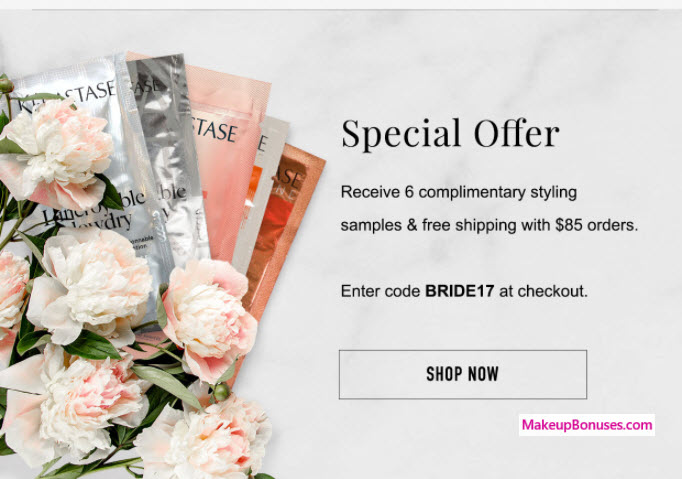 Receive a free 6-pc gift with your $85 Kérastase purchase