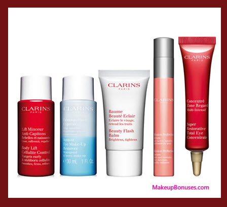 Receive a free 7-pc gift with your $125 Clarins purchase