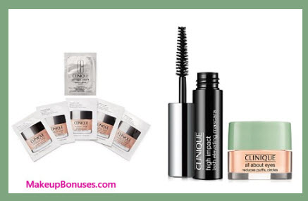 Receive a free 6-pc gift with your $15 Clinique purchase