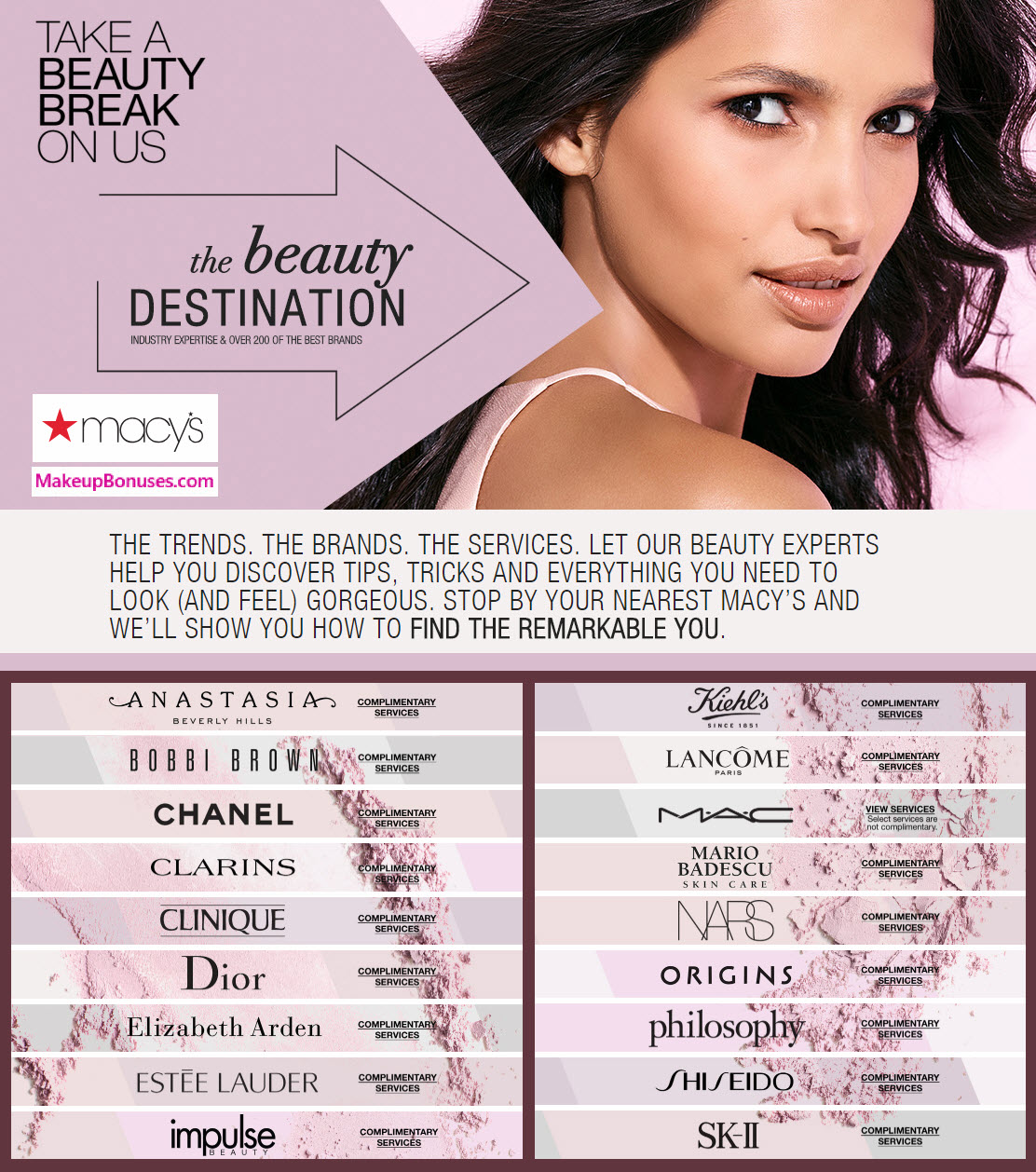 Macy's Free Beauty Services - MakeupBonuses.com