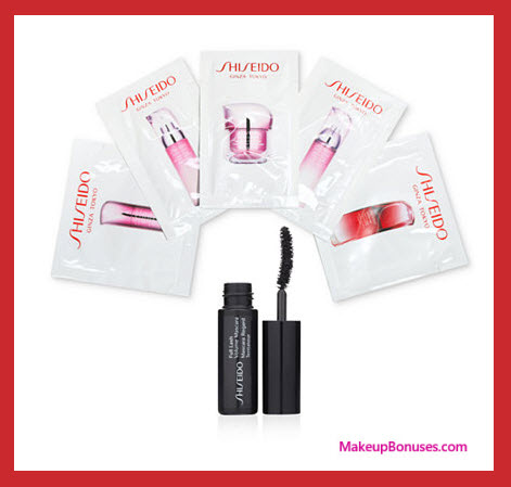 Receive a free 6-pc gift with your $75 Shiseido purchase