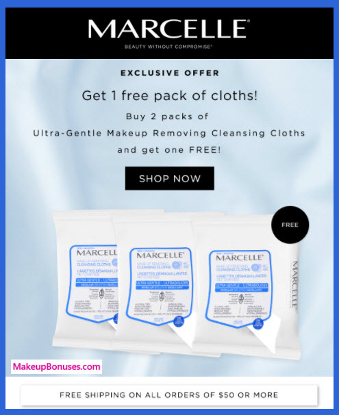 Receive a free 25-pc gift with your 2 x ULTRA-GENTLE MAKEUP REMOVING CLEANSING CLOTHS purchase
