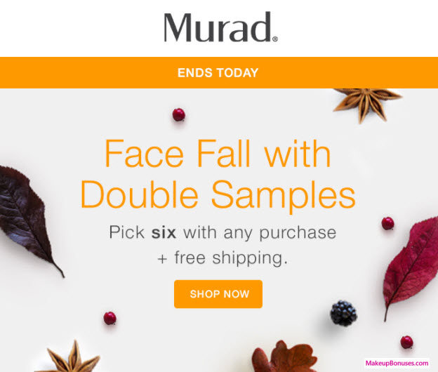 Receive your choice of 6-pc gift with your any Murad purchase
