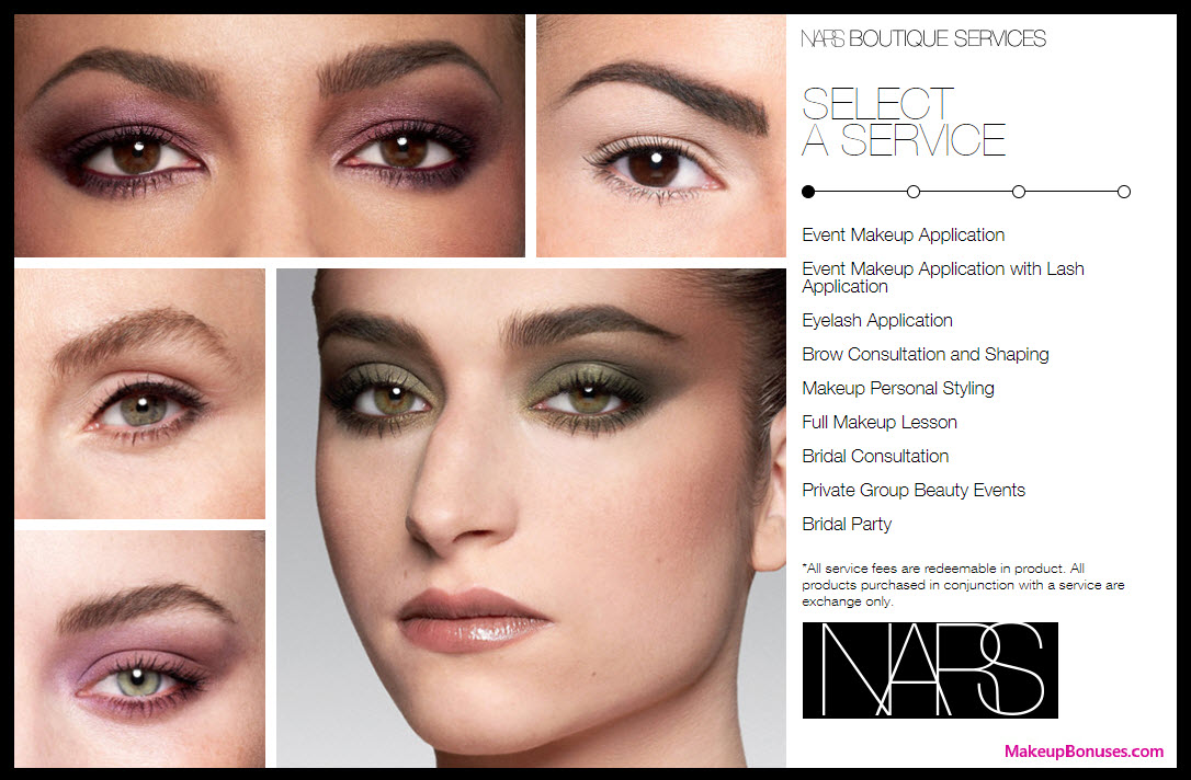 NARS Cosmetics Beauty Svs - Free Makeovers - MakeupBonuses.com
