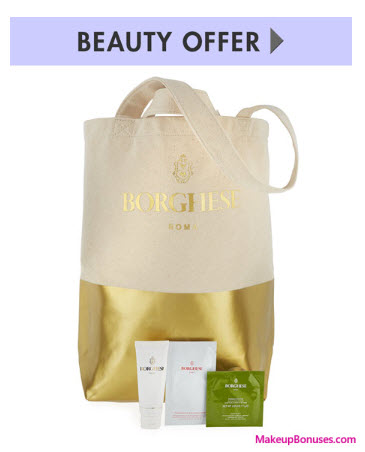 Receive a free 4-pc gift with your $350 Borghese purchase