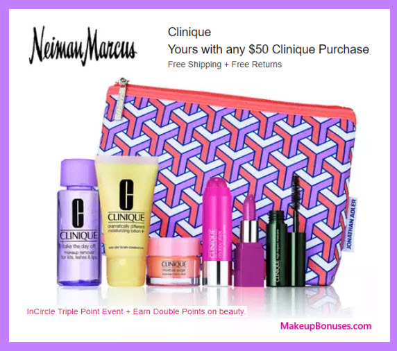 Receive a free 7-pc gift with your $50 Clinique purchase