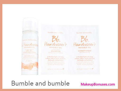 Receive a free 3-pc gift with your $50 Bumble and bumble purchase