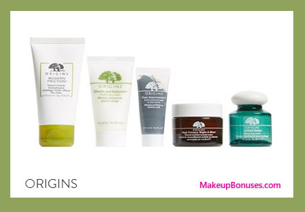 Receive a free 5-pc gift with your $65 Origins purchase