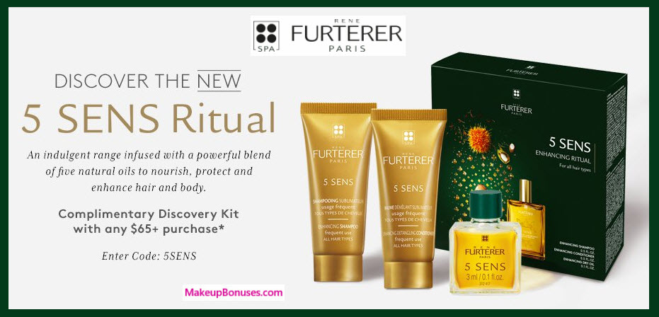 Receive a free 3-pc gift with your $65 René Furterer purchase