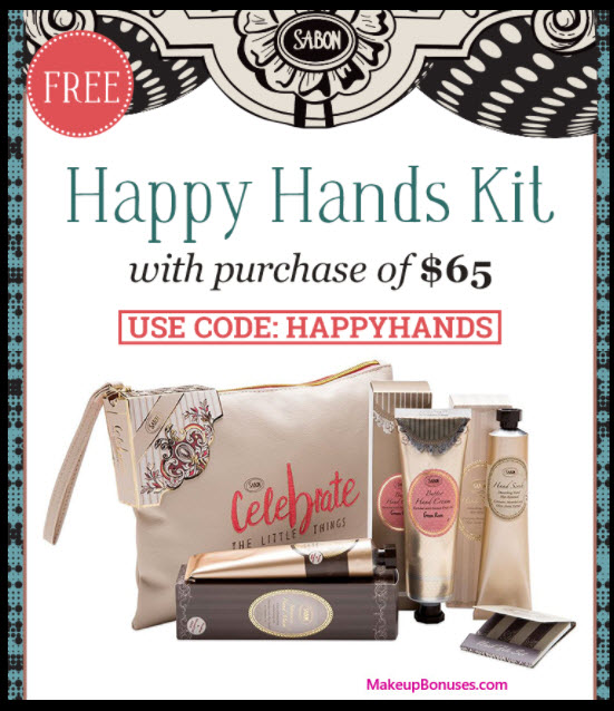 Receive a free 4-pc gift with your $65 Sabon NYC purchase