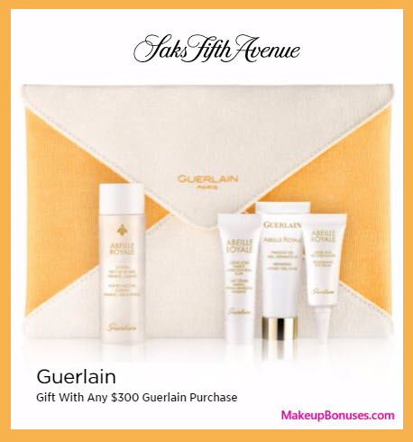 Receive a free 4-pc gift with your $300 Guerlain purchase