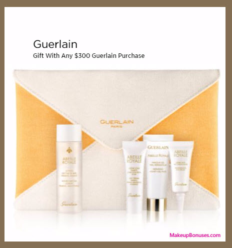 Receive a free 5-pc gift with your $300 Guerlain purchase