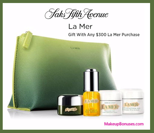 Receive a free 5-pc gift with your $300 La Mer purchase