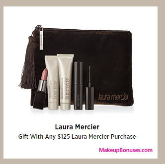 Receive a free 5-pc gift with your $125 Laura Mercier purchase