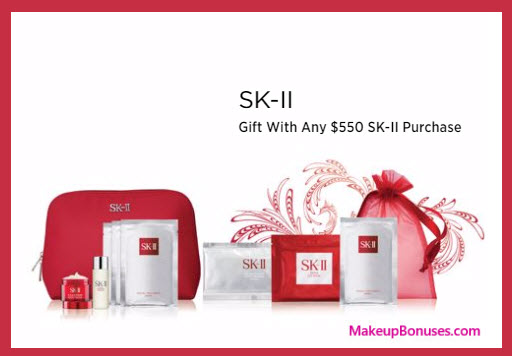 Receive a free 6-pc gift with your $550 SK-II purchase