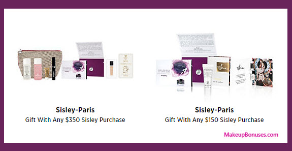 Receive a free 8-pc gift with your $350 Sisley Paris purchase