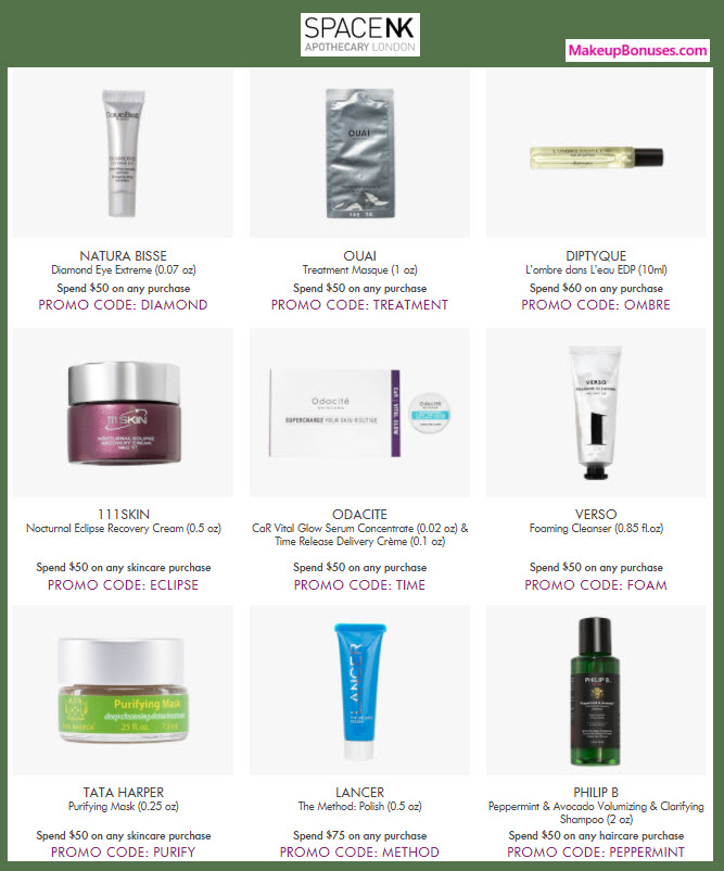 Receive a free 6-pc gift with your $50 Multi-Brand purchase