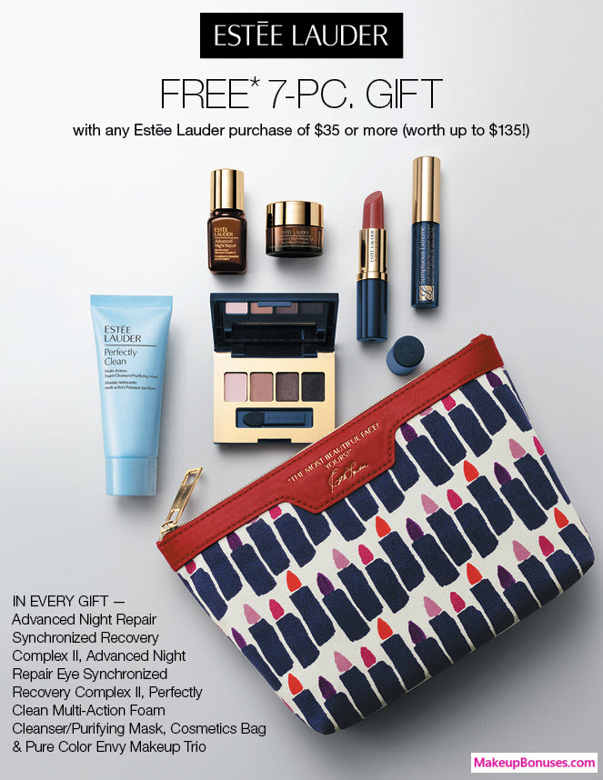 Receive a free 7-pc gift with your $35 Estée Lauder purchase