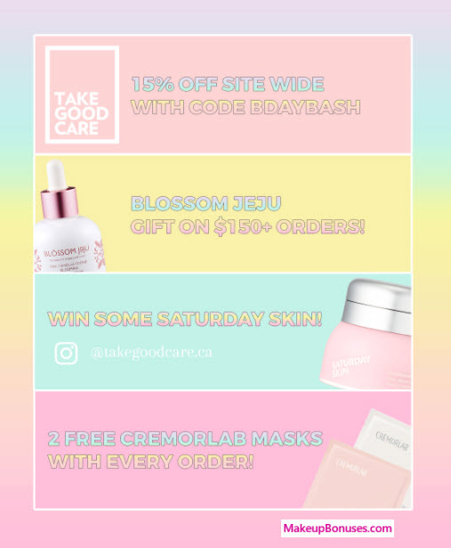 Take Good Care Sale - MakeupBonuses.com