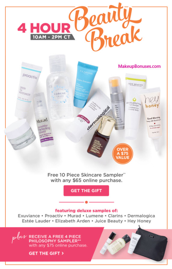Receive a free 10-pc gift with your $65 Multi-Brand purchase