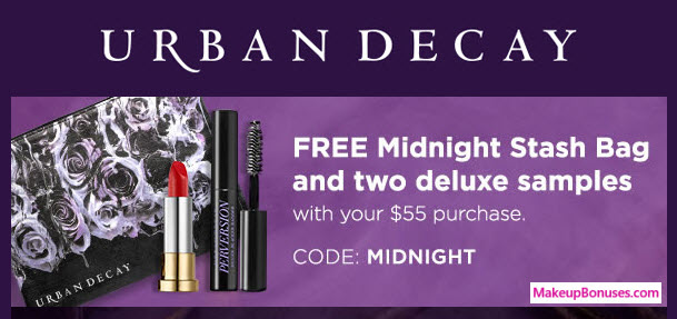Receive a free 3-pc gift with your $55 Urban Decay purchase
