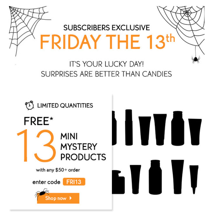 Receive a free 13-pc gift with your $50 Yves Rocher purchase