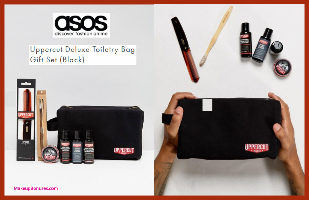 Uppercut Deluxe Toiletry Bag Gift Set (Black) - MakeupBonuses.com