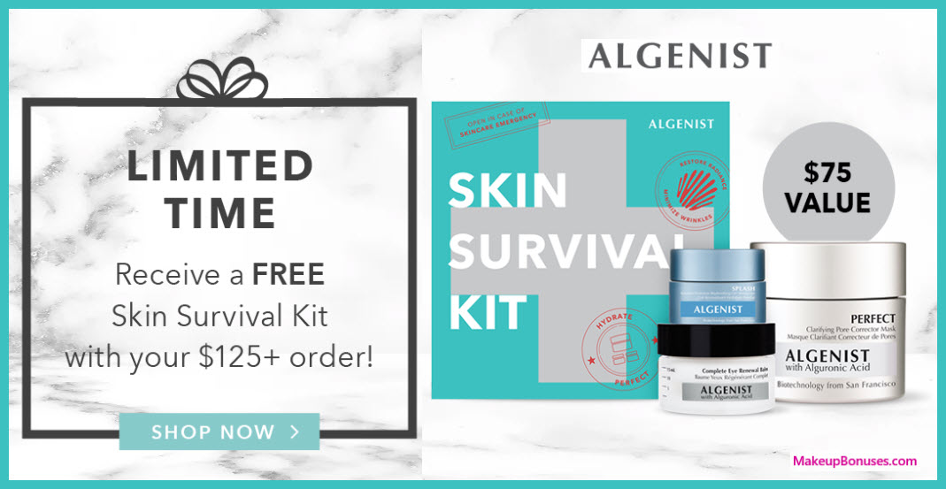 Receive a free 3-pc gift with your $125 Algenist purchase
