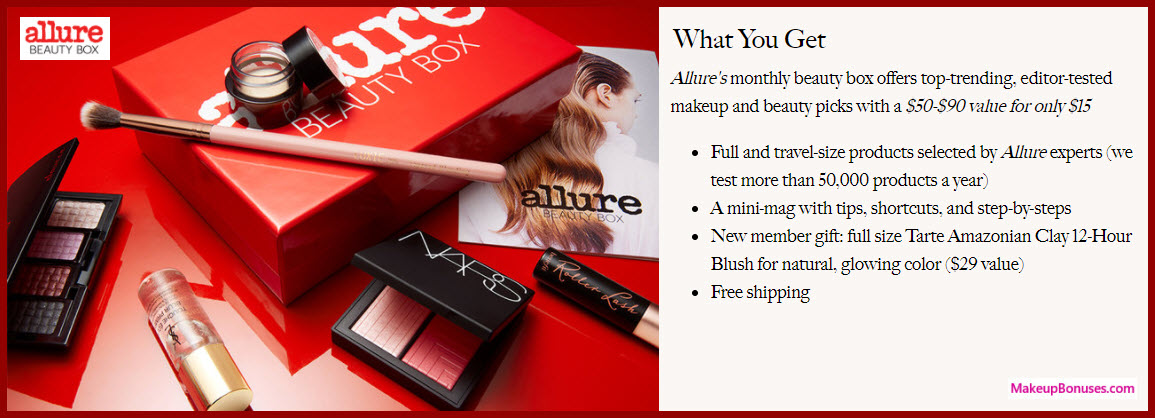 Allure Beauty Box - MakeupBonuses.com