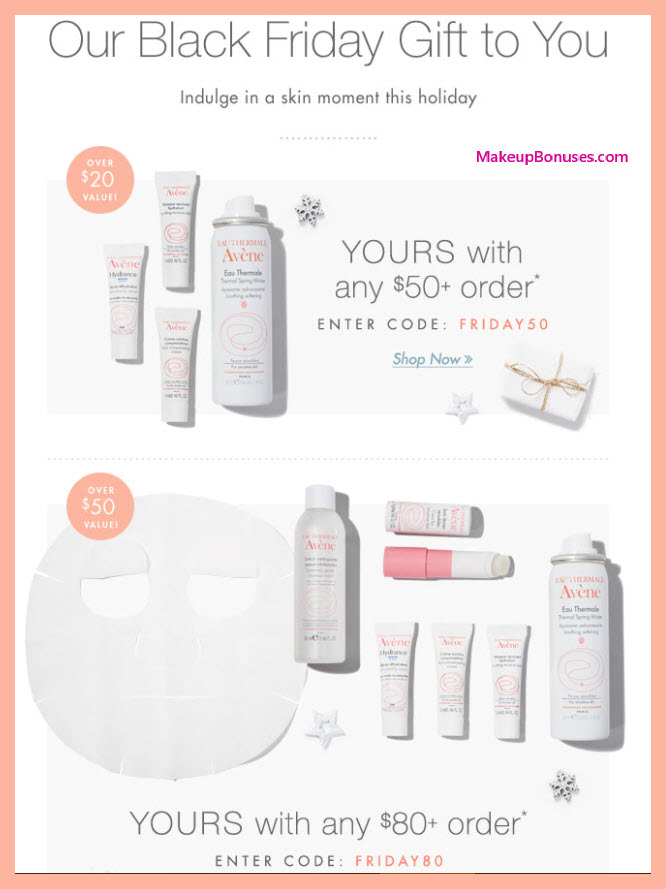 Receive a free 7-pc gift with your $80 Avène purchase
