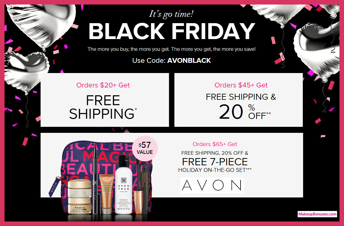 Receive a free 7-pc gift with your $65 Avon purchase