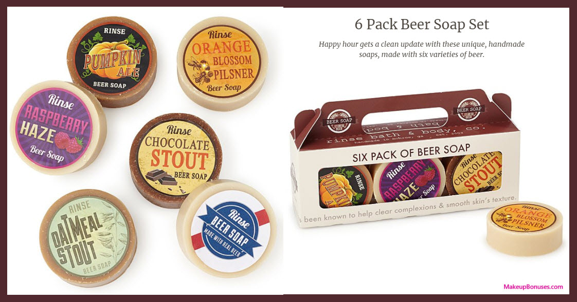 6 Pack Beer Soap Set - MakeupBonuses.com