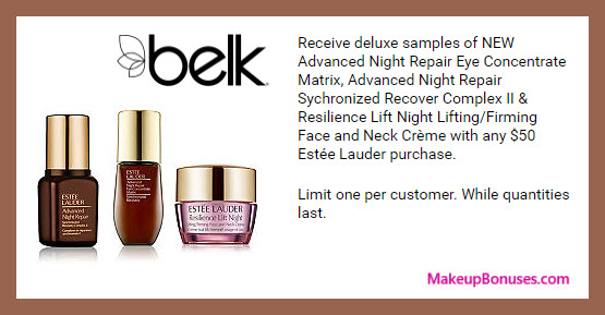Receive a free 3-pc gift with your $50 Estée Lauder purchase