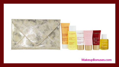 Receive a free 8-pc gift with your $125 Clarins purchase