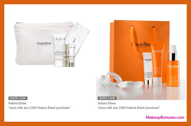 Receive a free 8-pc gift with your $300 Natura Bissé purchase