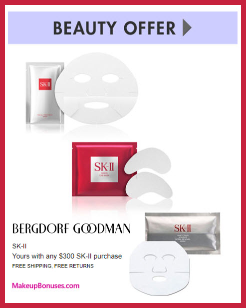 Receive a free 3-pc gift with your $300 SK-II purchase