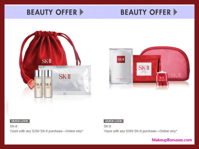 Receive a free 3-pc gift with your $250 SK-II purchase