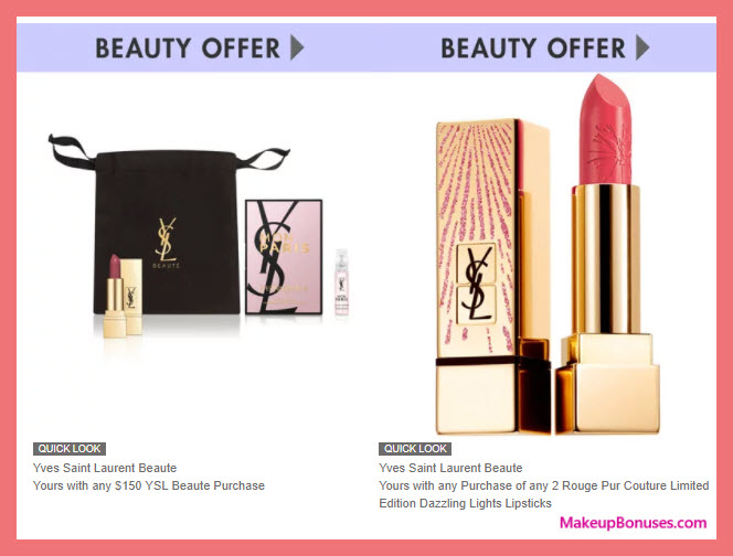 Receive a free 3-pc gift with your $150 Yves Saint Laurent purchase