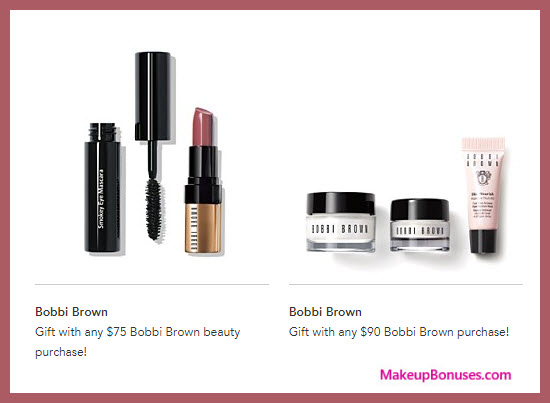 Receive a free 5-pc gift with your $90 Bobbi Brown purchase